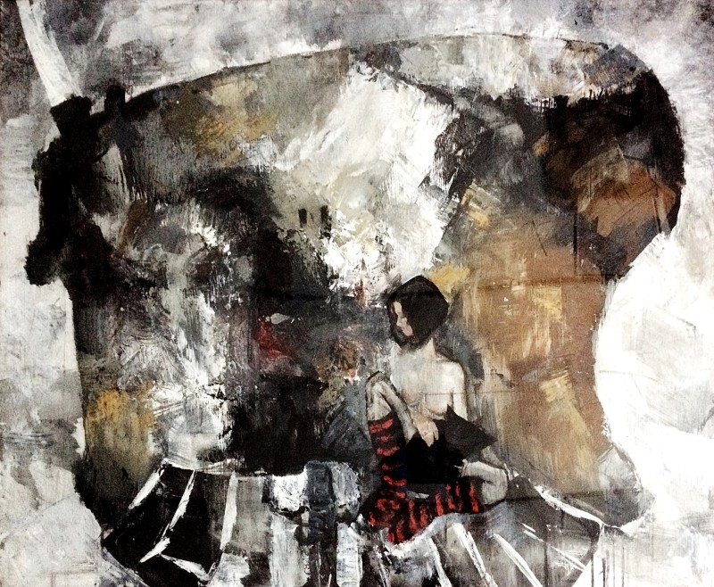 "Painting. Diploma. Long term" by Margareta Fustei, 800x1000mm, oil on cardboard
