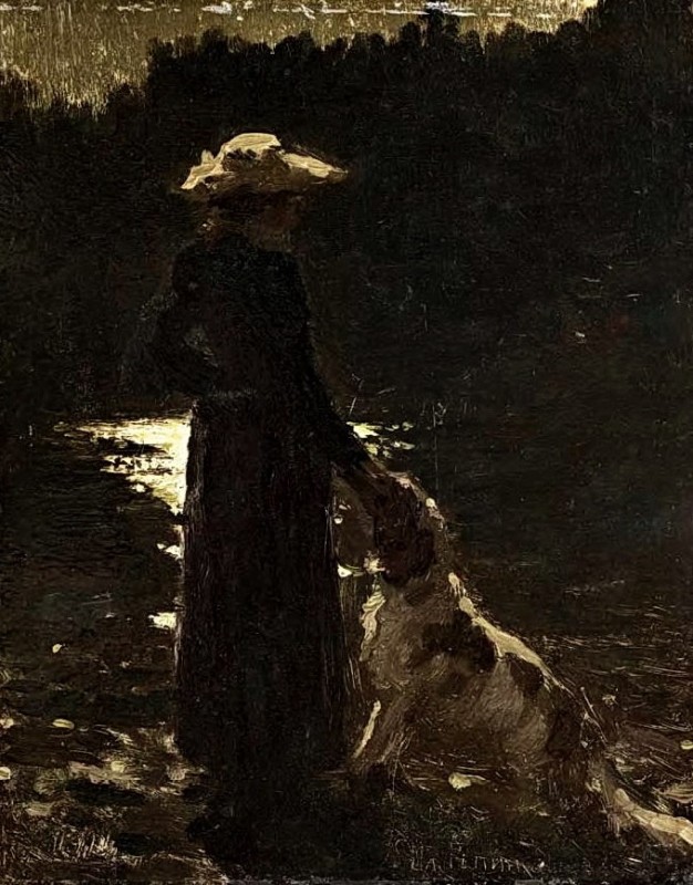"Composition. Figure" by Ilya Efimovich Repin, oil on canvas
