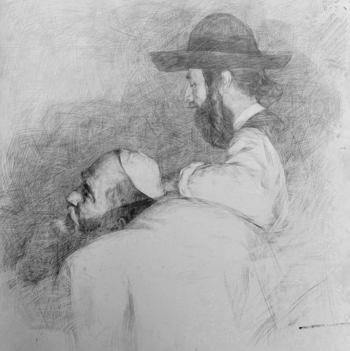 "Drawing. Portrait. Long term" by Cezar Ciobanu, 700x700mm
