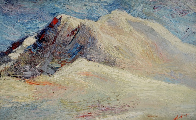 "Nebedag" by Anatol Ghimpu, 1999, 340x500mm, oil on canvas