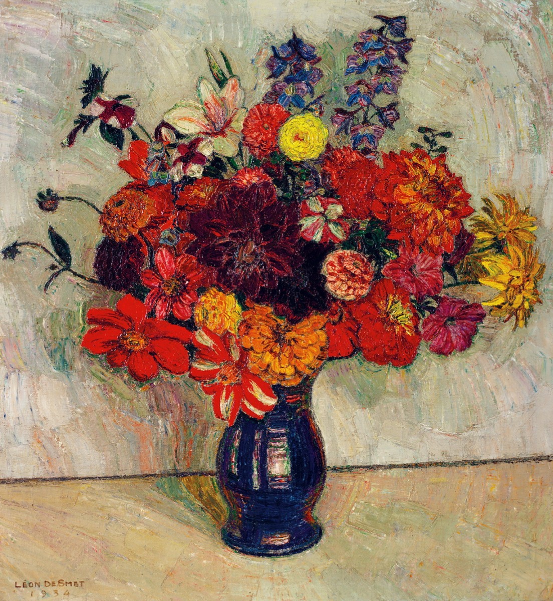 "Painting. Flowers" by Léon de Smet