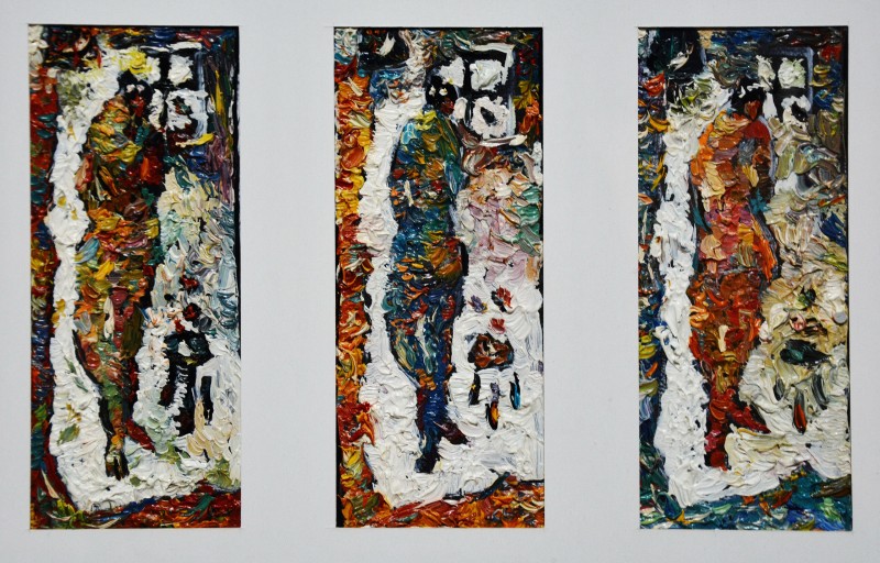 "Drawing. Long term" by Mădălina Casian, 200x100mm, 200x100mm, 200x100mm, Oil on paper