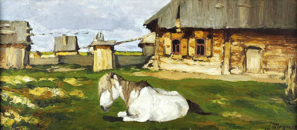 "Pictură. Rural" by Leonid Viktorovich Turzhansky