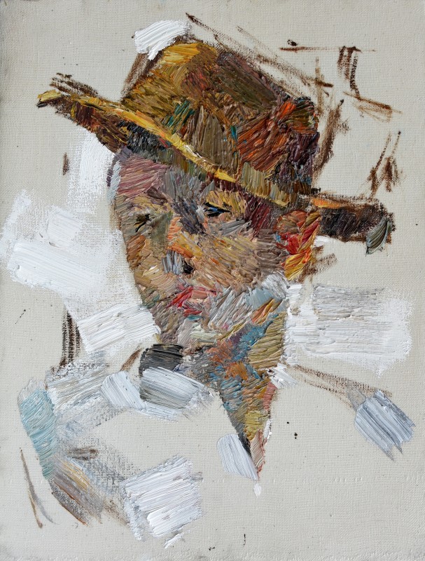 "Studiu" by Eduard Leahu, 2020, ulei pe pânză