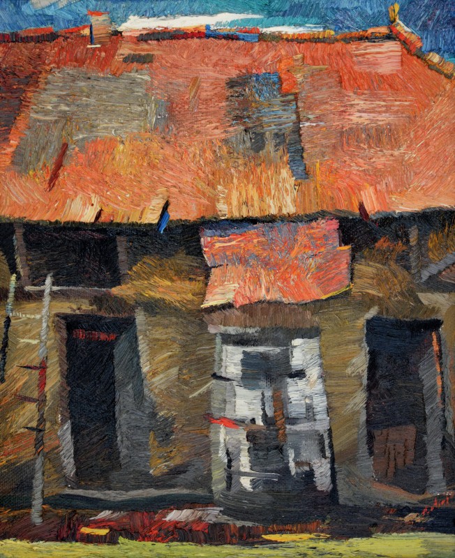 "Etude" by Anatol Ghimpu, 2002, 520x420mm, oil on canvas