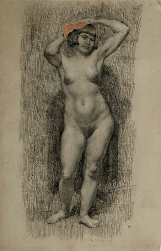"Drawing. Nude" by Ilya Mashkov