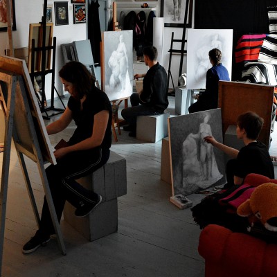 Lecție de pictură. Clasa a XII-a. Decembrie 2015