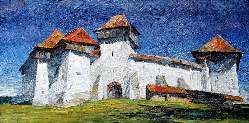 "Painting. Pleinair. Pleinair romania" by Natalia Fostica, oil on canvas