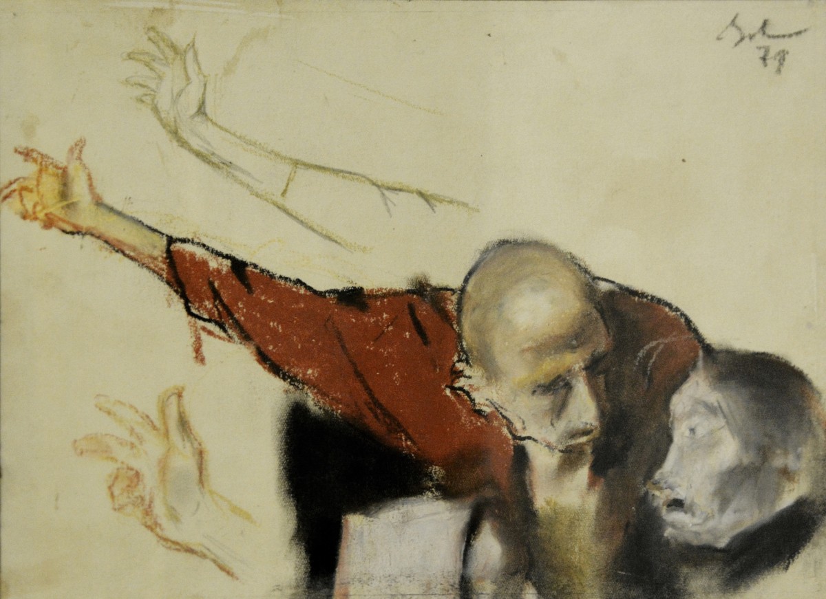 "Painting. Portrait. Figure" by Corneliu Baba, pencil on paper