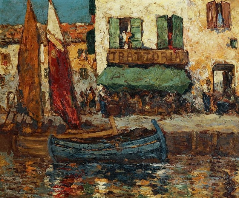 "Pictură. Urban" by Charles Henri Gaston Dagnac Rivière