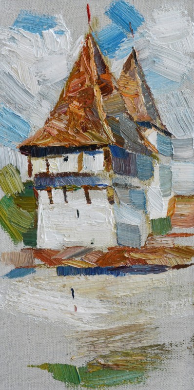 "Painting. Pleinair. Pleinair romania" by Mădălina Spînu, oil on canvas