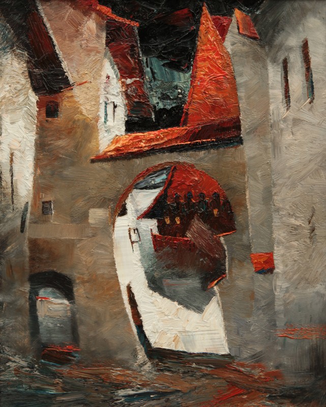 "Motiv. Transilvania" by Павел Гросу, 2008, 500x400mm, масло / холст