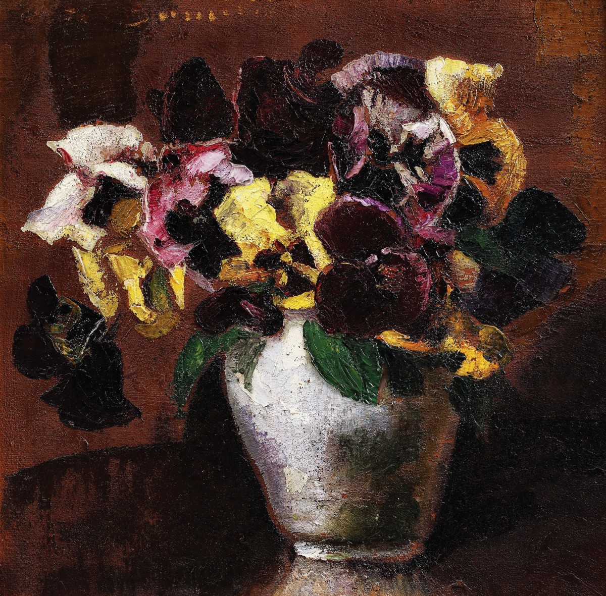 "Pictură. Flori" by Octav Băncilă
