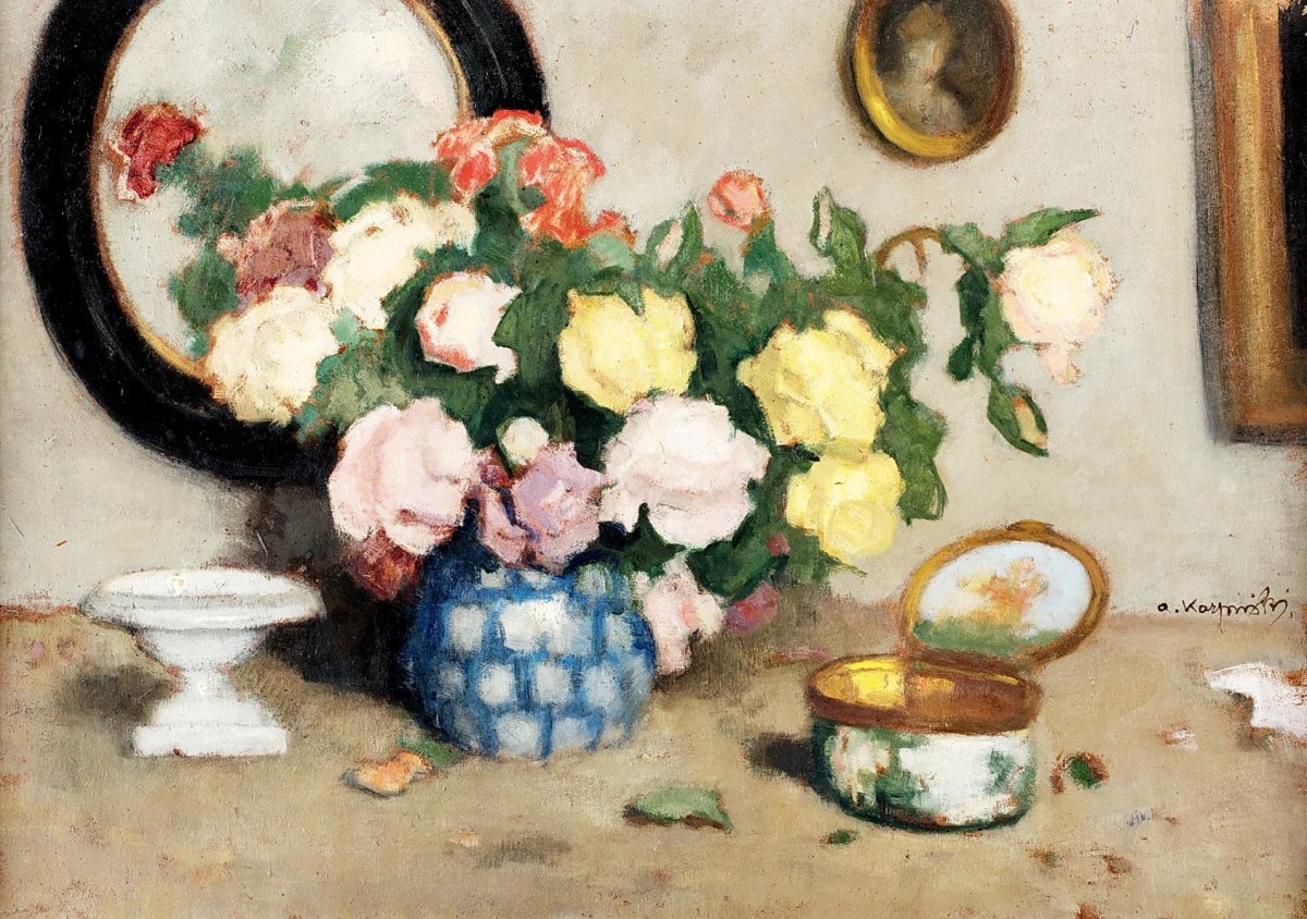 "Painting. Still life" by Alfons Karpiński