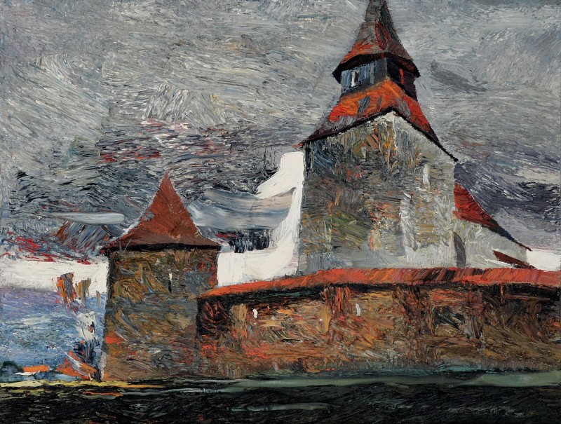 "Transylvania" by Anatol Ghimpu, 2006, 520x680mm, oil on canvas