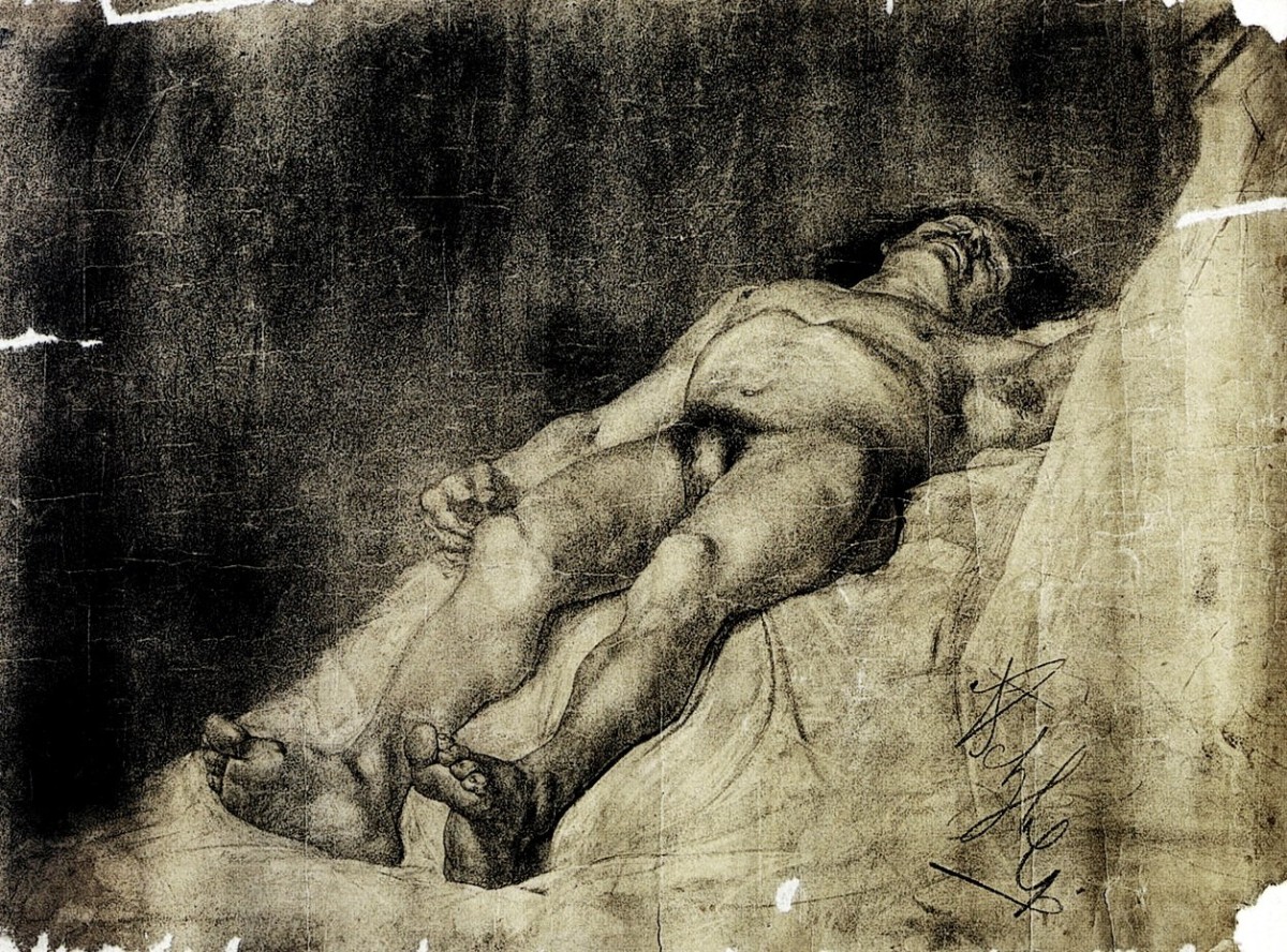 "Desen. Nud" by Anton Ažbe