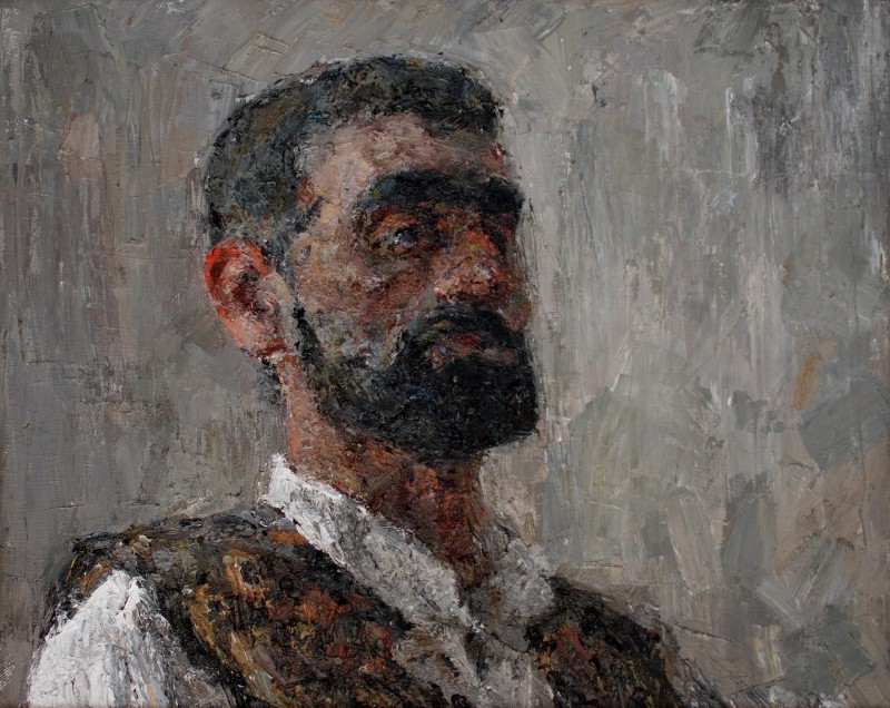 "Portret" by Eduard Leahu, 2020, 400x500mm, ulei pe pânză