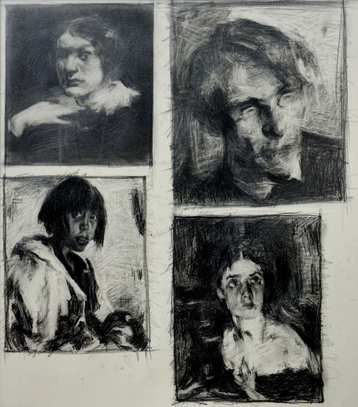 "Copii" by Nicoleta Stati, 2007, 450x400mm, pencil on paper