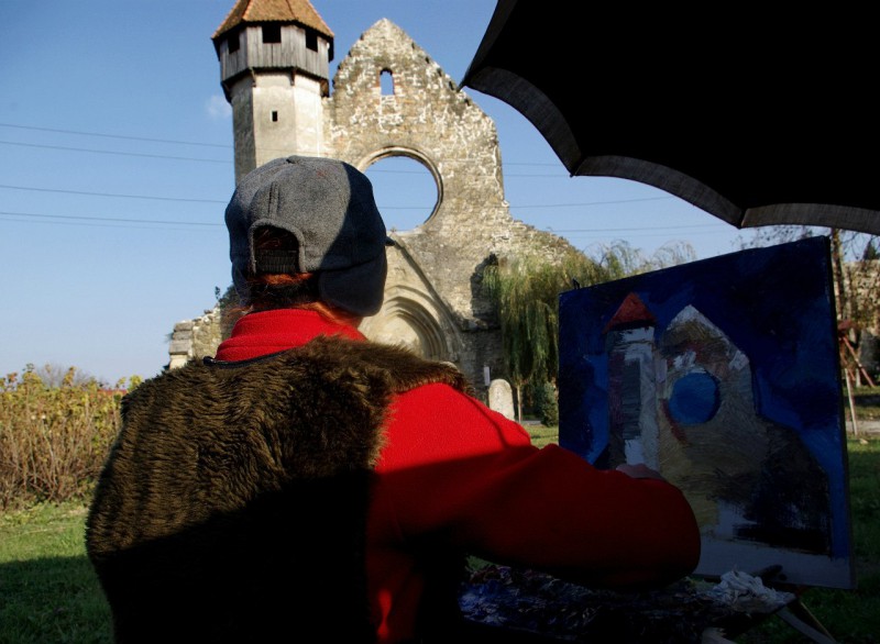 Учителя Академического лицея на пленэре, Румыния. Октябрь 2014 г.