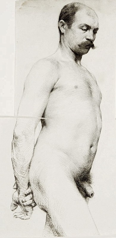 "Drawing. Nude. Figure" by Thomas Eakins