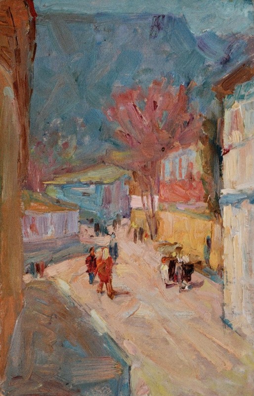 "Композиция. Сельский мотив" by Вениамин Слободзинчии, масло / холст