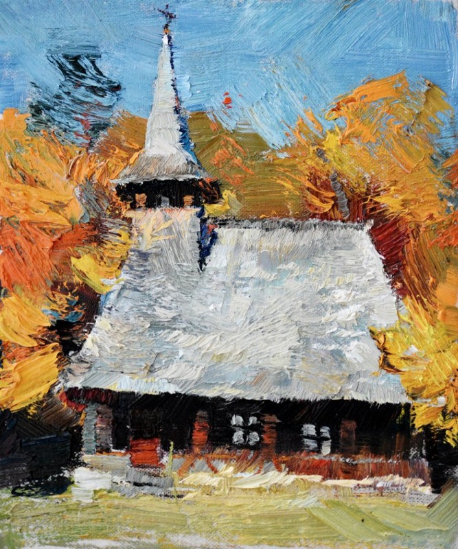 "Motiv de toamnă" by Mădălina Casian, 2015, ulei pe pânză