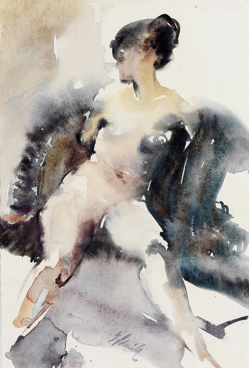 "Pictură. Nud. Figură / semifigură" by Georg Schmilk