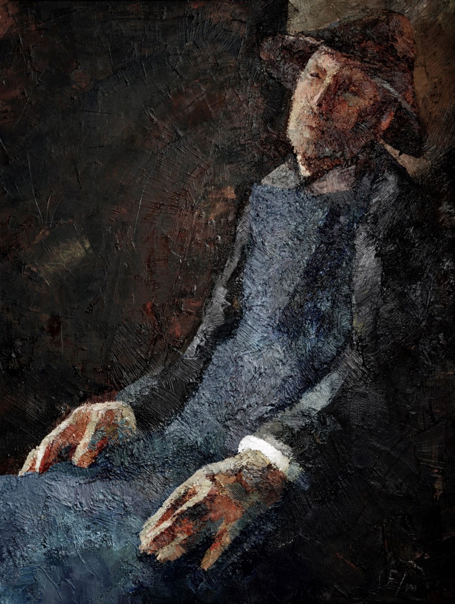 "Живопись. Фигура / полуфигура. Продолжительный" by Марина Ермураче, 670x520mm, масло / холст