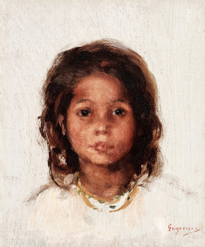 "Pictură. Portret" by Nicolae Grigorescu