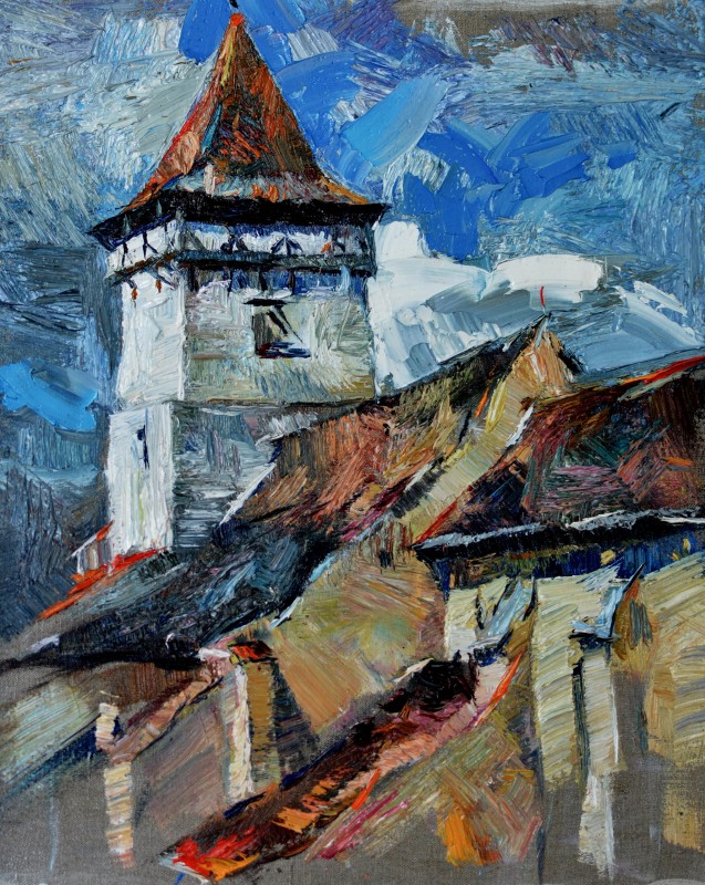 "Painting. Pleinair. Long term" by Nina Apostol, 520x420mm, oil on canvas