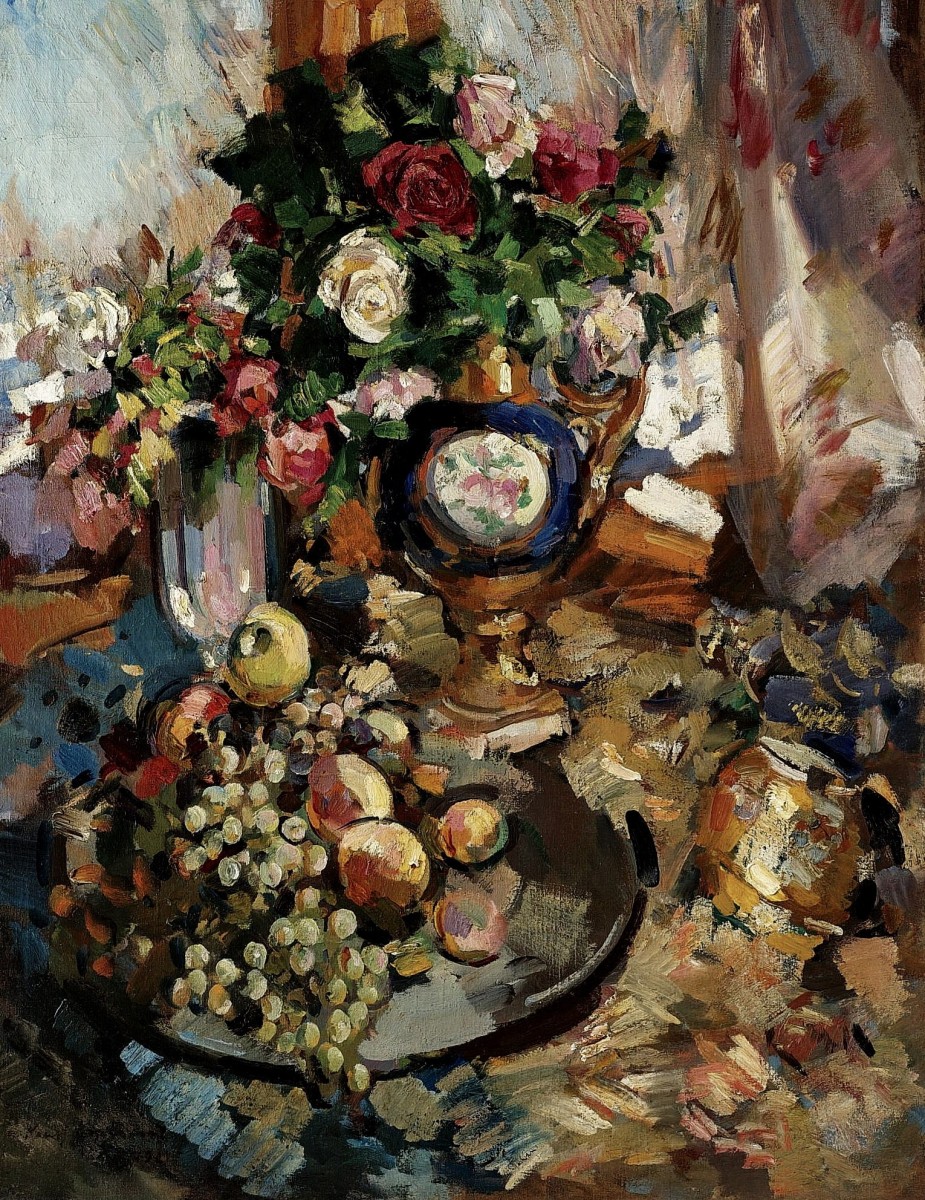 "Painting. Still life" by Konstantin Alekseyevich Korovin