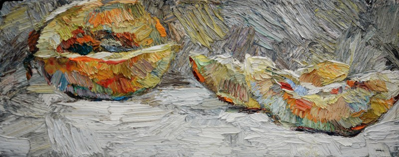"Studiu. Natură statică" by Нина Апостол, 2020, 200x500mm, масло / холст