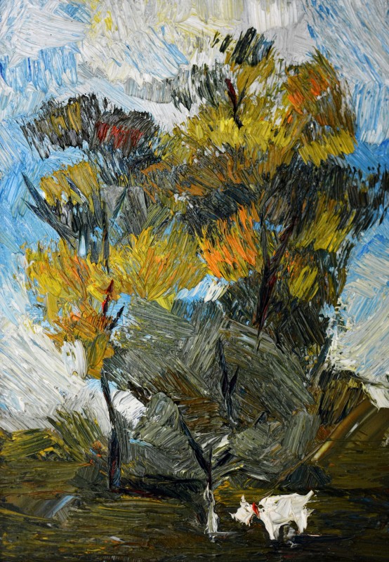 "Painting. Pleinair. Long term" by Victoria Onica, 300x200mm, oil on canvas