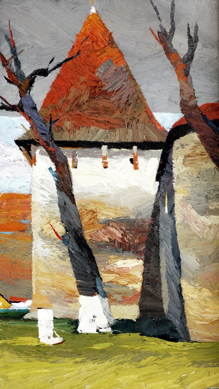"Transilvania" by Anatol Ghimpu, 2013, 520x300mm, oil on canvas