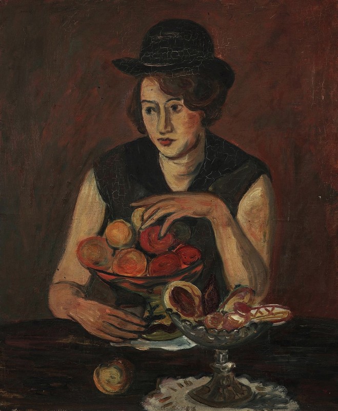 "Pictură. Figură / semifigură" by Abraham Mintchine