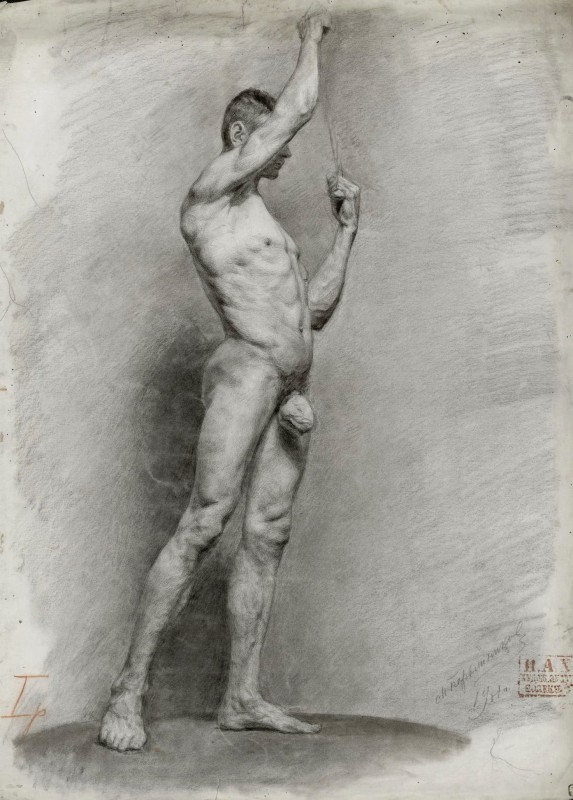 "Drawing. Nude" by S. N. Barishnikov