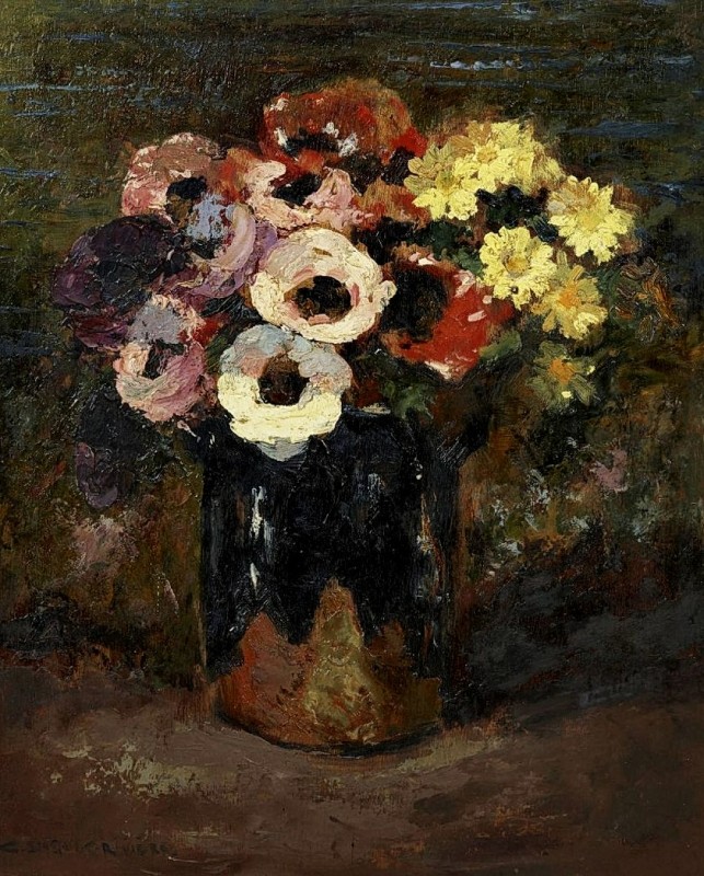 "Pictură. Flori" by Charles Henri Gaston Dagnac Rivière