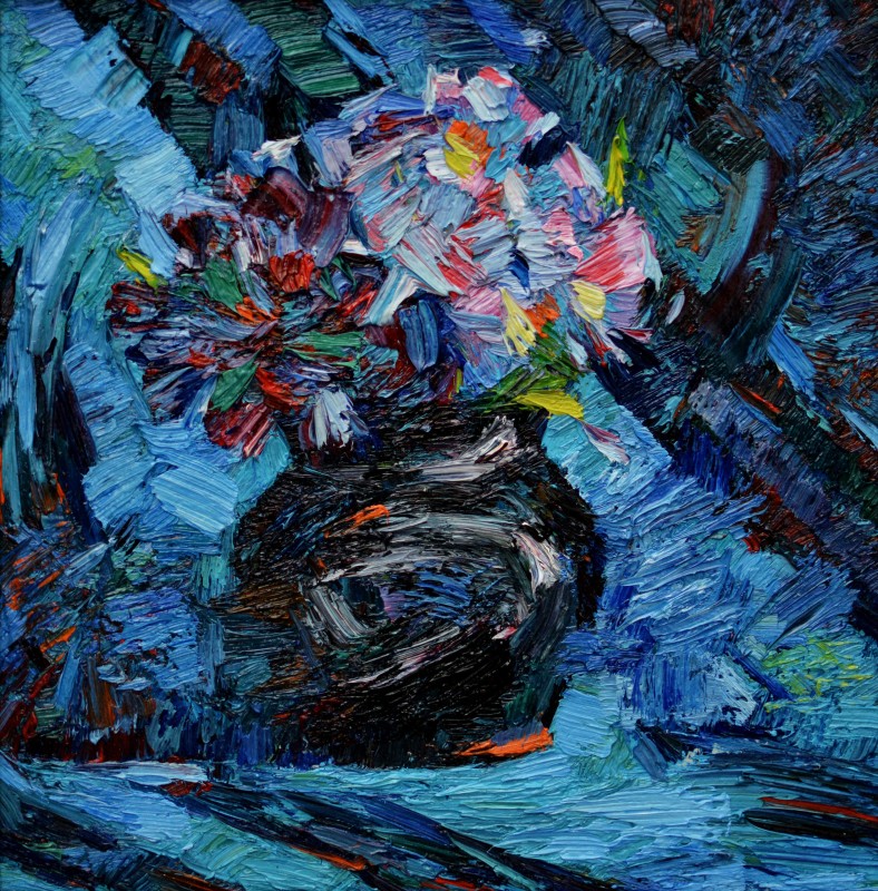 "Живопись. Этюд. Продолжительный" by Думитрица Знаида, 300x300mm, масло / холст