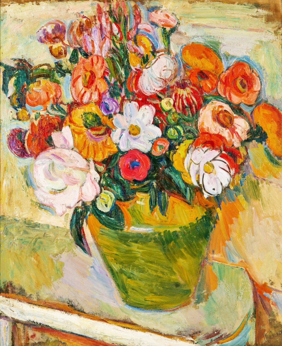 "Painting. Flowers" by Abram Anshelovich Manevich