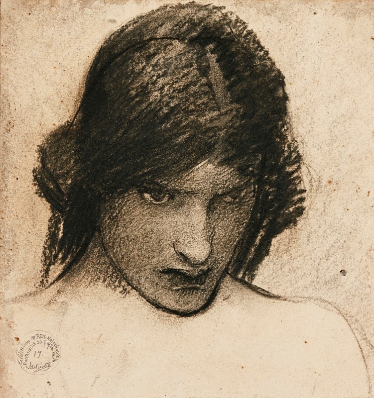 "Drawing. Portrait" by John William Waterhouse