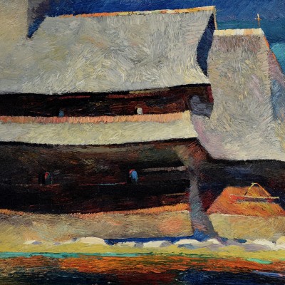 "Марамуреш" by Анатол Гимпу, 2000, 680x1000mm, масло / холст