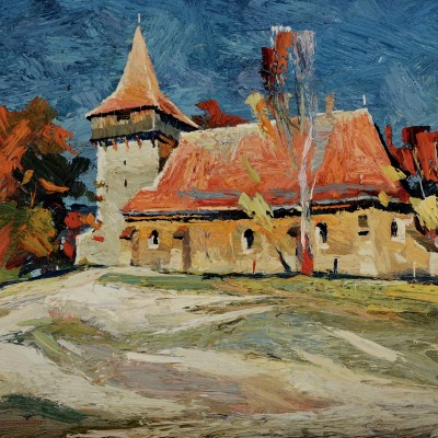 "Transilvania" by Anatol Ghimpu, 420x600mm, ulei pe pânză