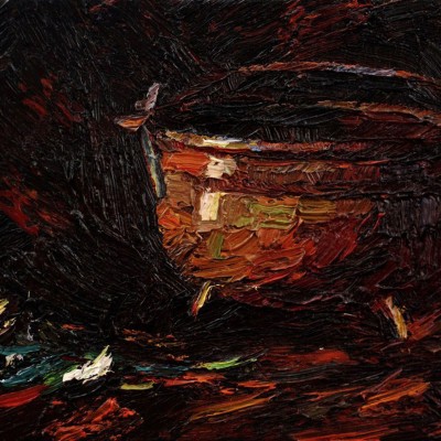 "Etude. Still life" by Oxana Țip, 2016, 220x380mm, oil on canvas