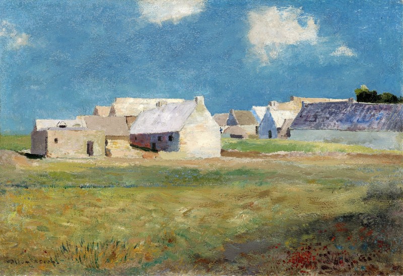 "Pictură. Peisaj" by Odilon Redon
