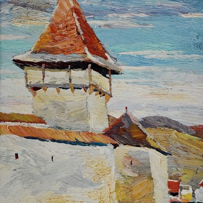 "Cincușor" by Анатол Гимпу, 2004, 400x300mm, масло / холст