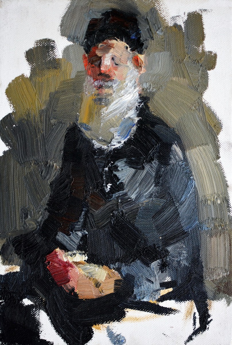 "Painting. Etude. Figure. Long term" by Diana Rumeghea, 300x200mm, oil on canvas