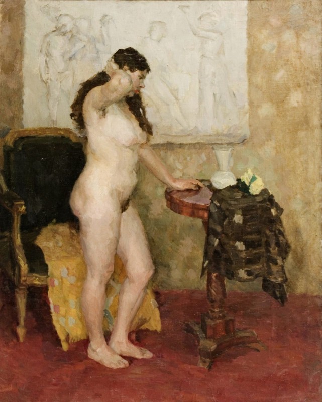 "Painting. Nude" by Dimitrii Yevdokimovich Zuev-Ivanov