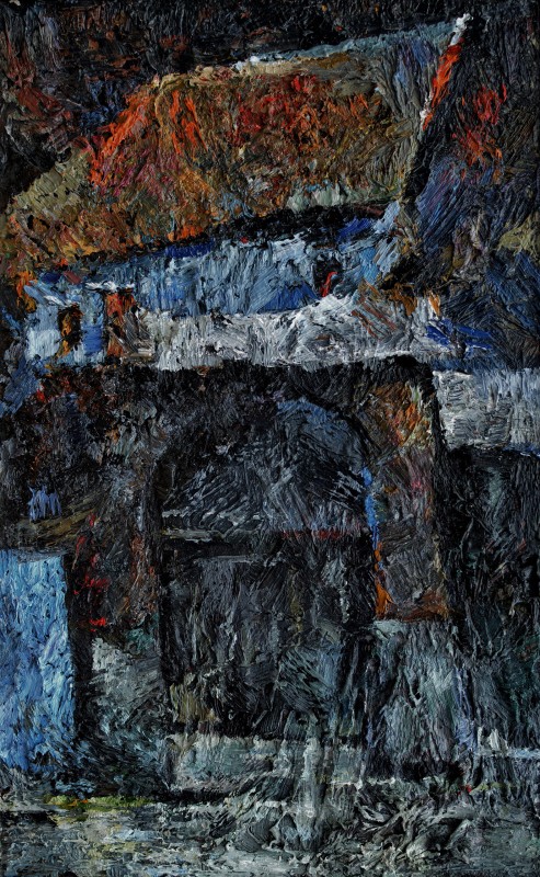 "Композиция. Продолжительный" by Иоана Моcану, 680x420mm, масло / холст