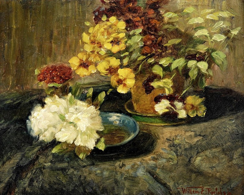 "Pictură. Flori" by Willem Roelofs