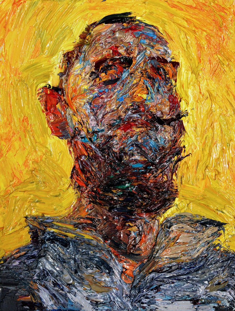 "Painting. Etude. Portrait. Long term" by Ioan Postică, 400x300mm, oil on canvas